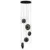 Designerska lampa wisząca Azzardo ANDORA PENDANT 5 SMOKY AZ6887 Szara